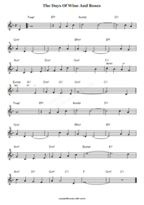 Days Of Wine And Roses