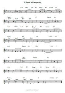 I Hear A Rhapsody