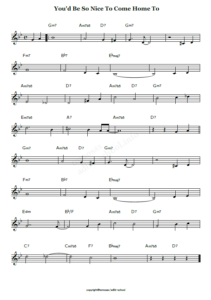 You'd Be So Nice To Come Home To