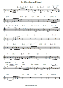 In A Sentimental Mood